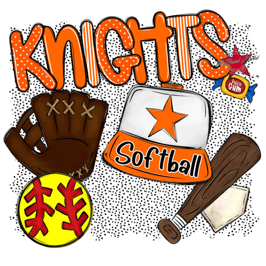 Knights Softball Spirit-Orange