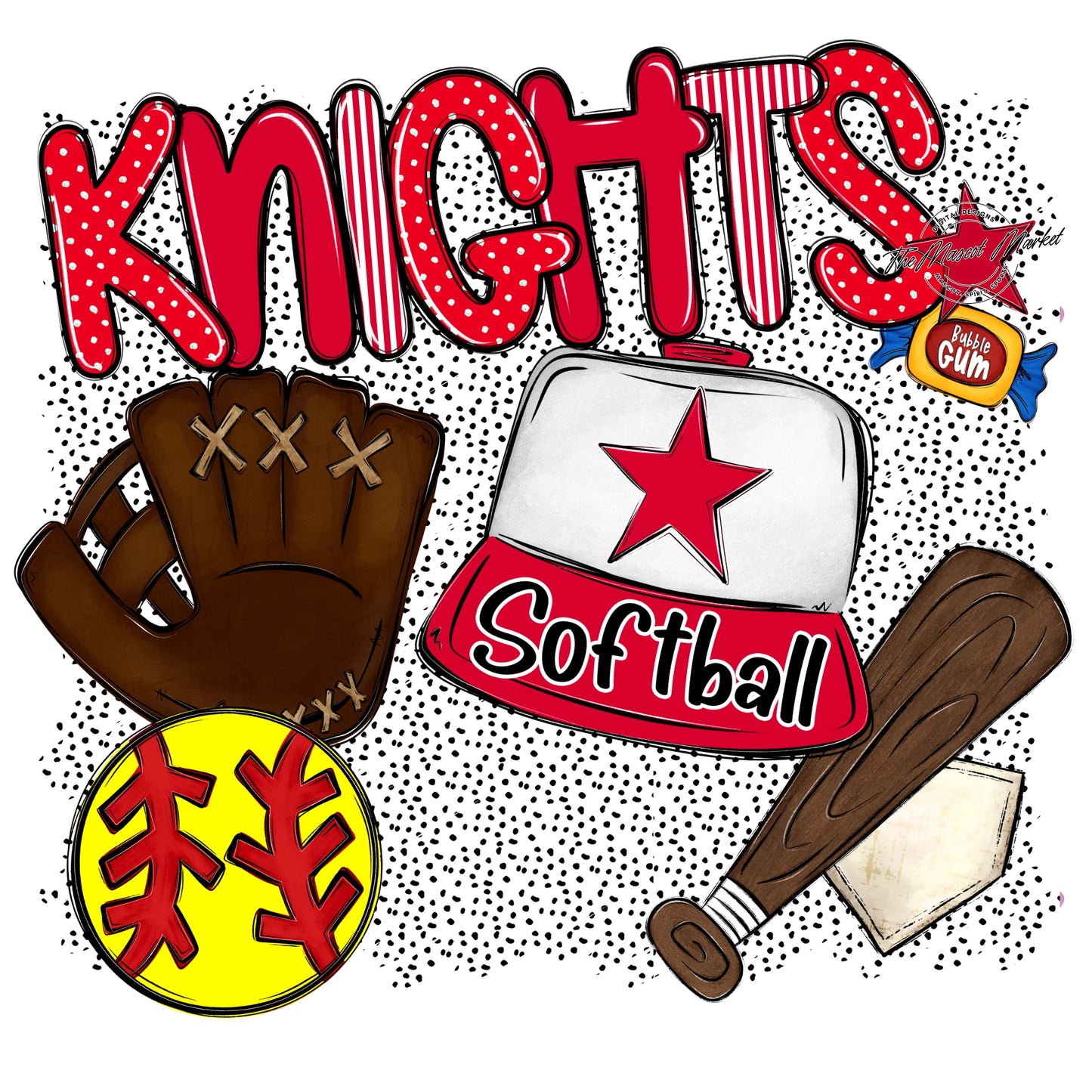 Knights Softball Spirit-Red