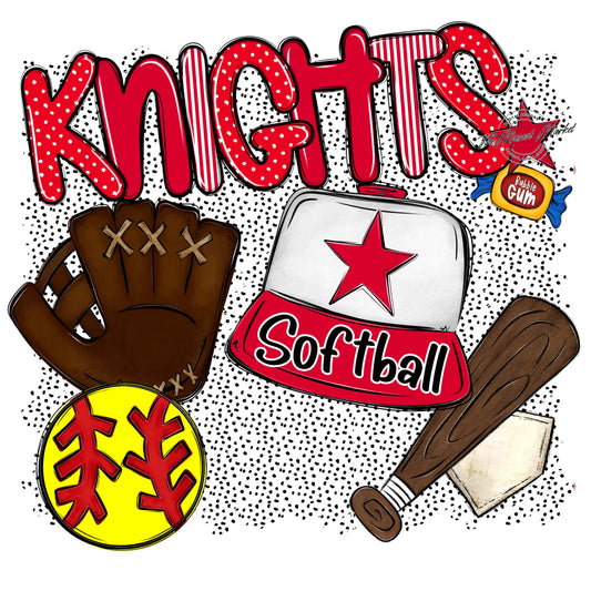 Knights Softball Spirit-Red
