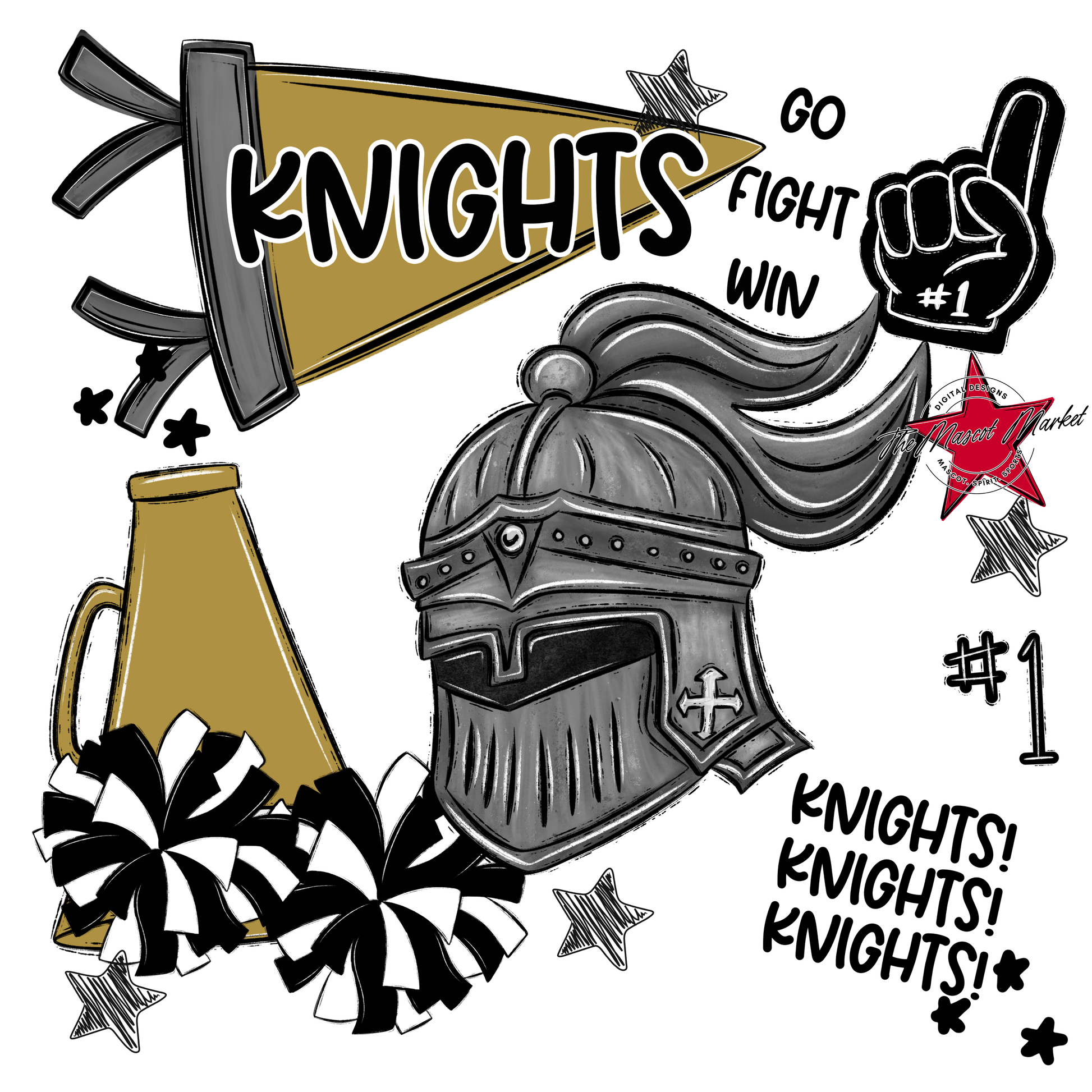 Knights Spirit Design-Gold