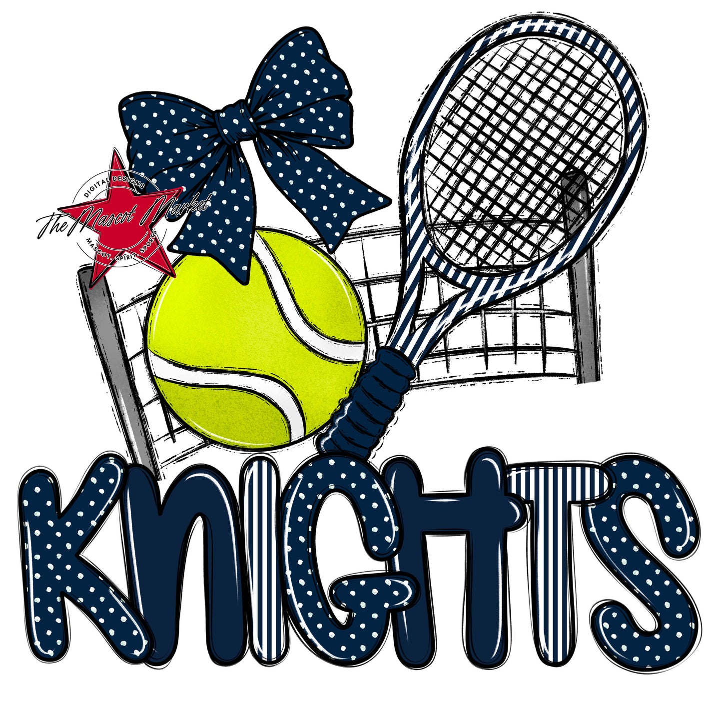 Knights Tennis Spirit Design-Navy
