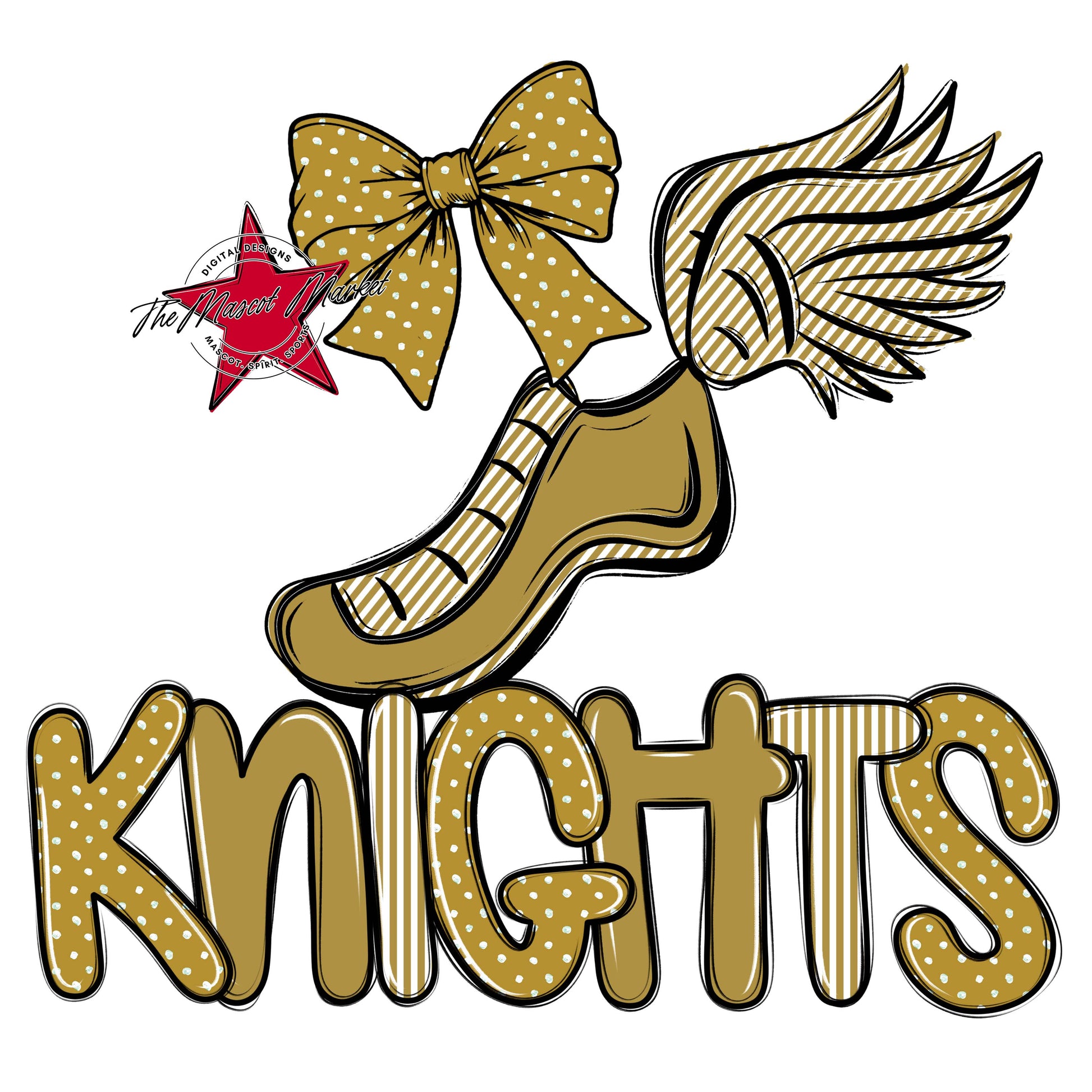 Knights Track Spirit Design-Gold