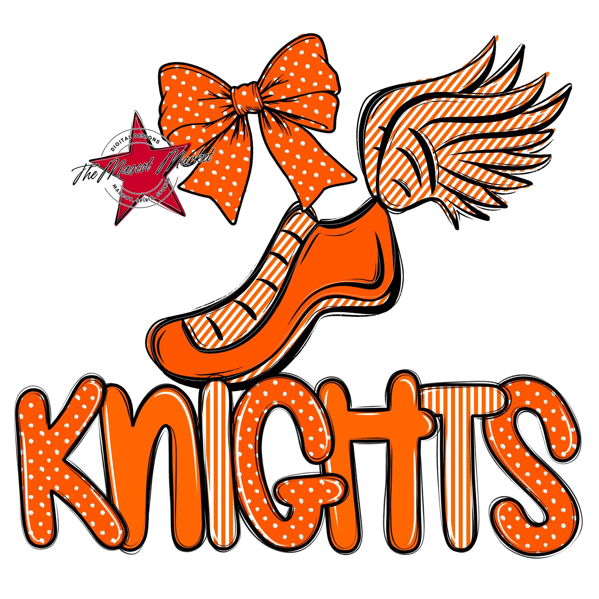Knights Track Spirit Design-Orange