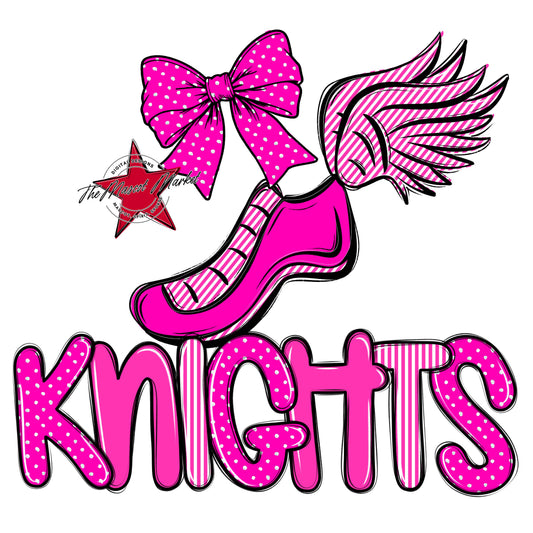 Knights Track Spirit Design-Pink