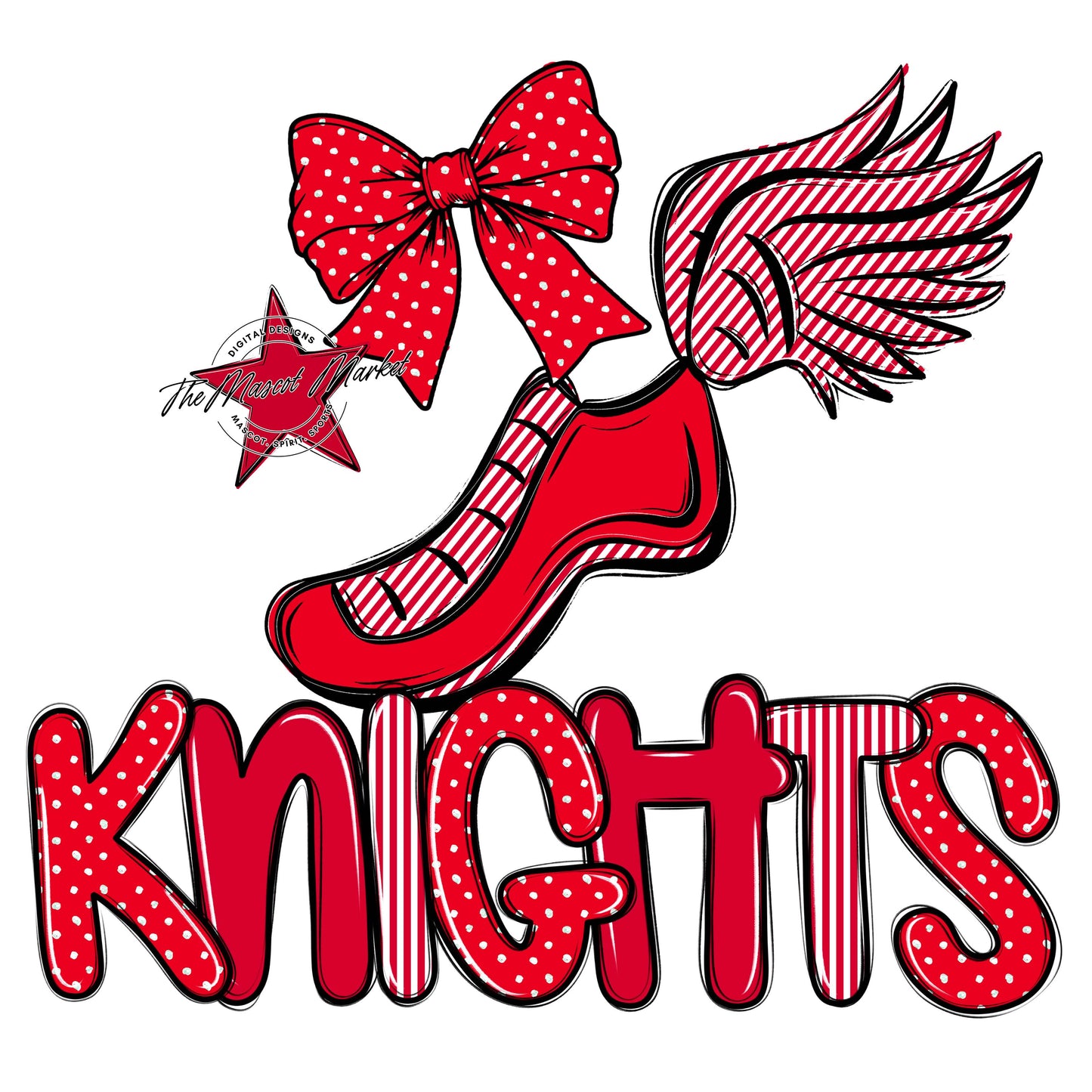 Knights Track Spirit Design-Red