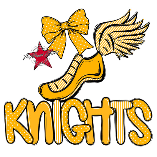 Knights Track Spirit Design-Yellow