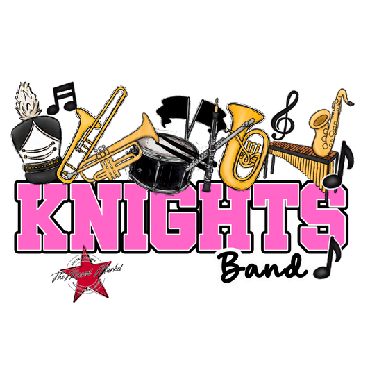 Knights Varsity Band-Baby Pink