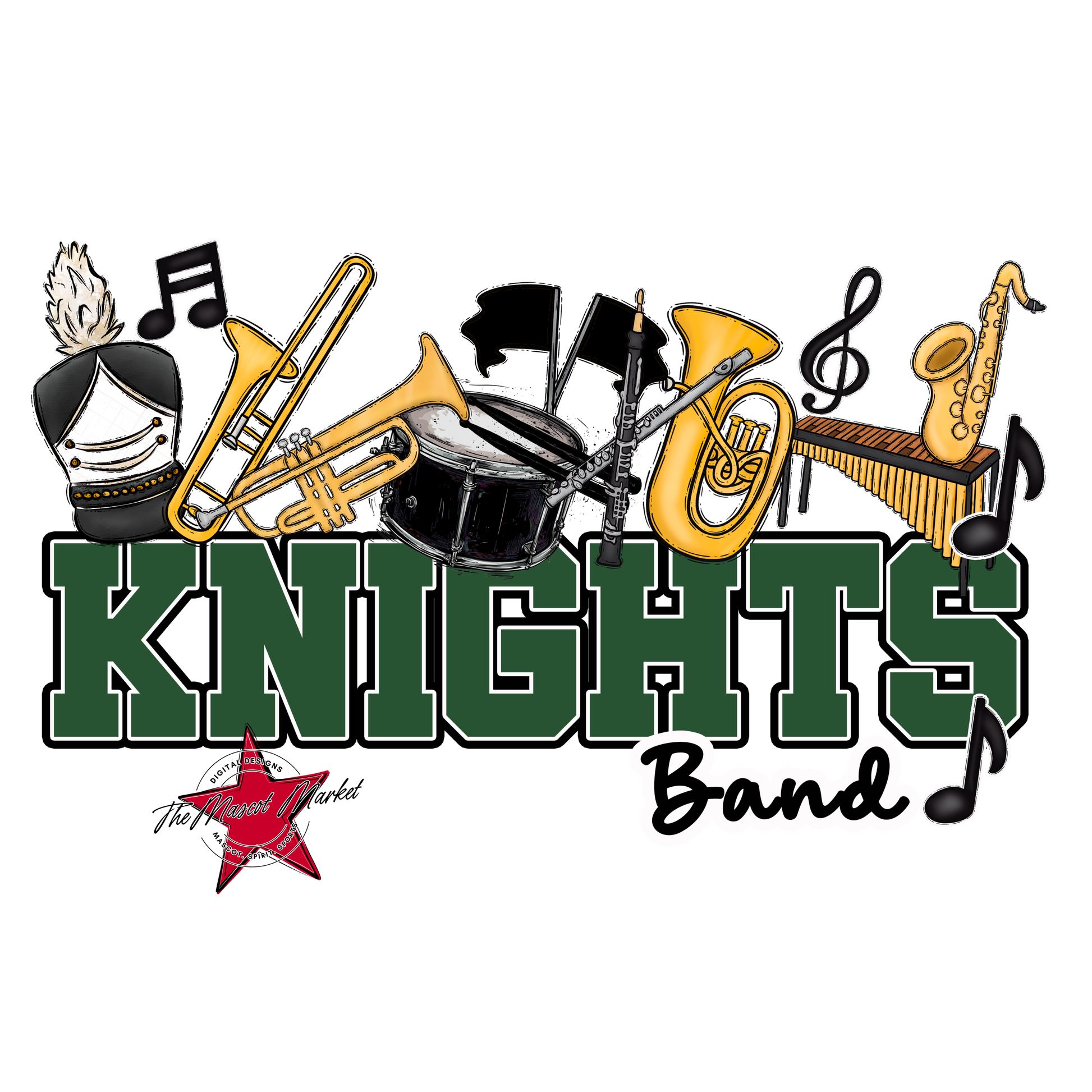 Knights Varsity Band-Green