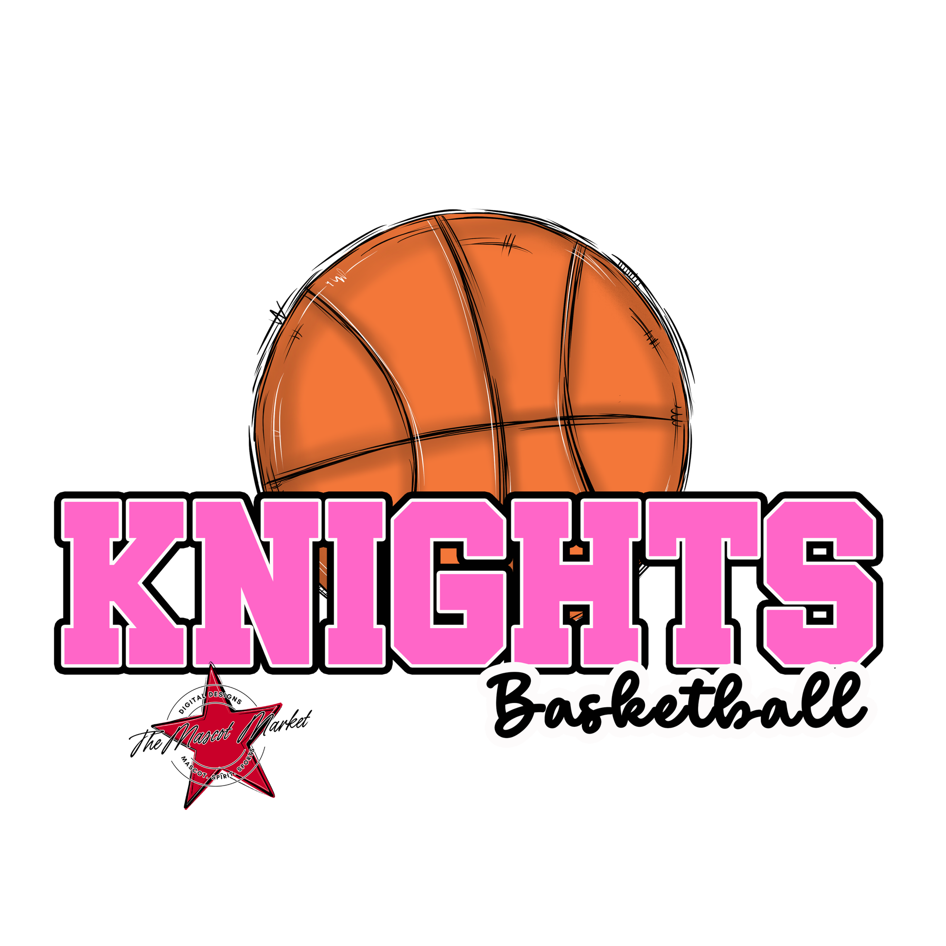 Knights Varsity Basketball-Baby Pink