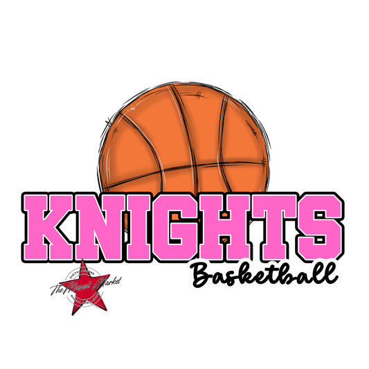 Knights Varsity Basketball-Baby Pink
