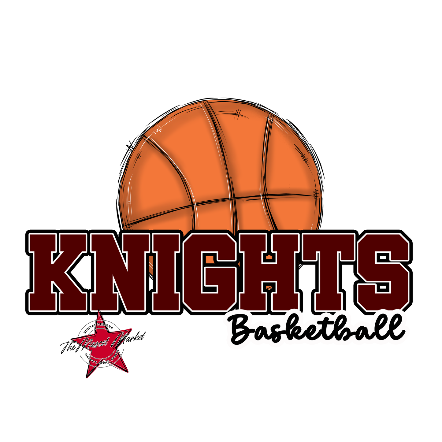 Knights Varsity Basketball-Maroon