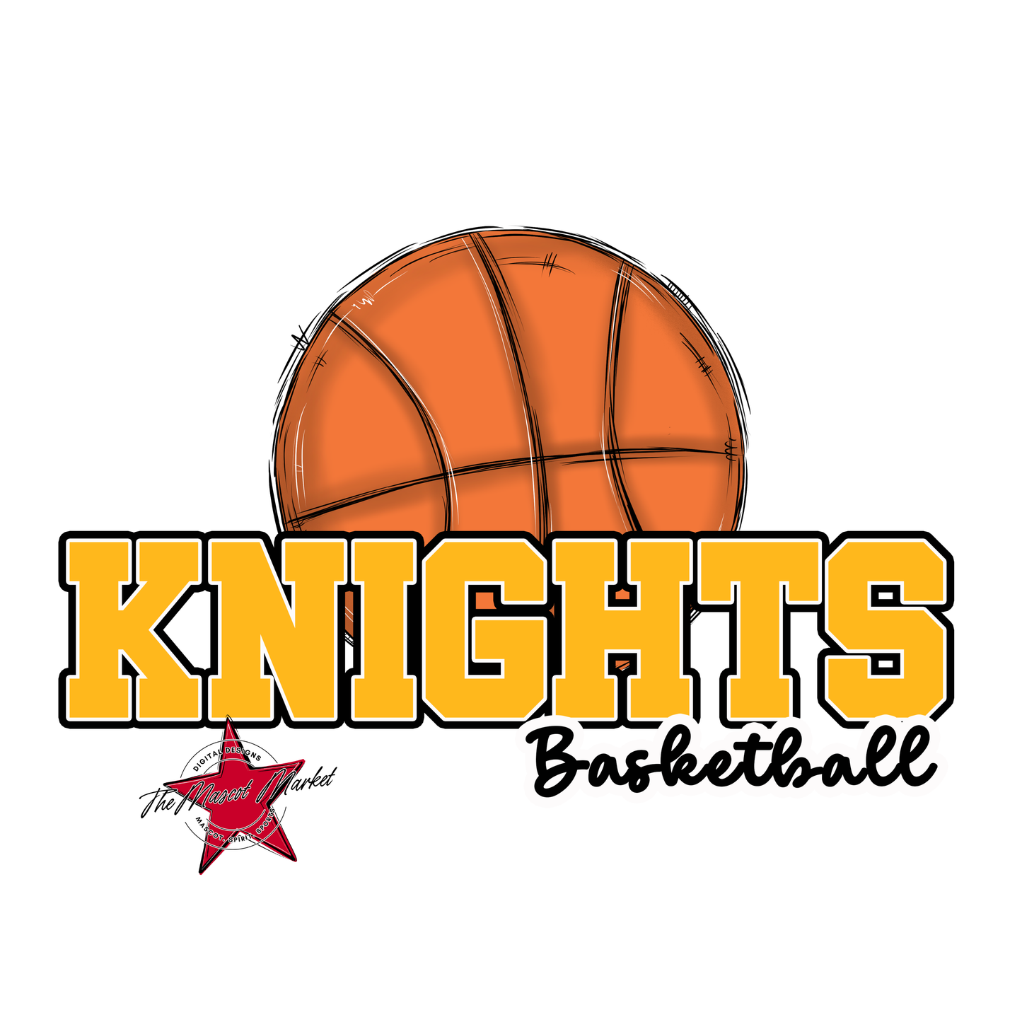 Knights Varsity Basketball-Yellow