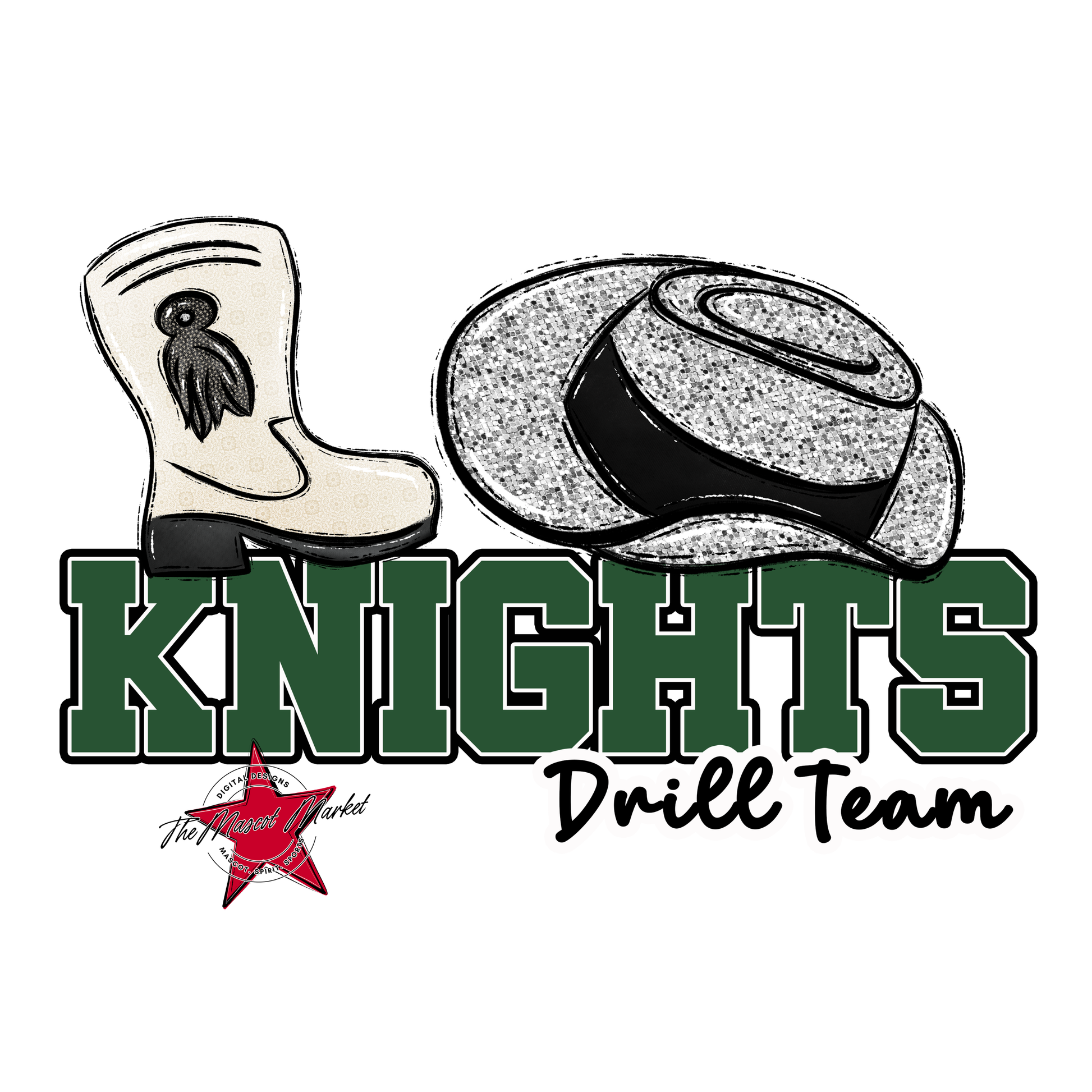 Knights Varsity Drillteam-Green