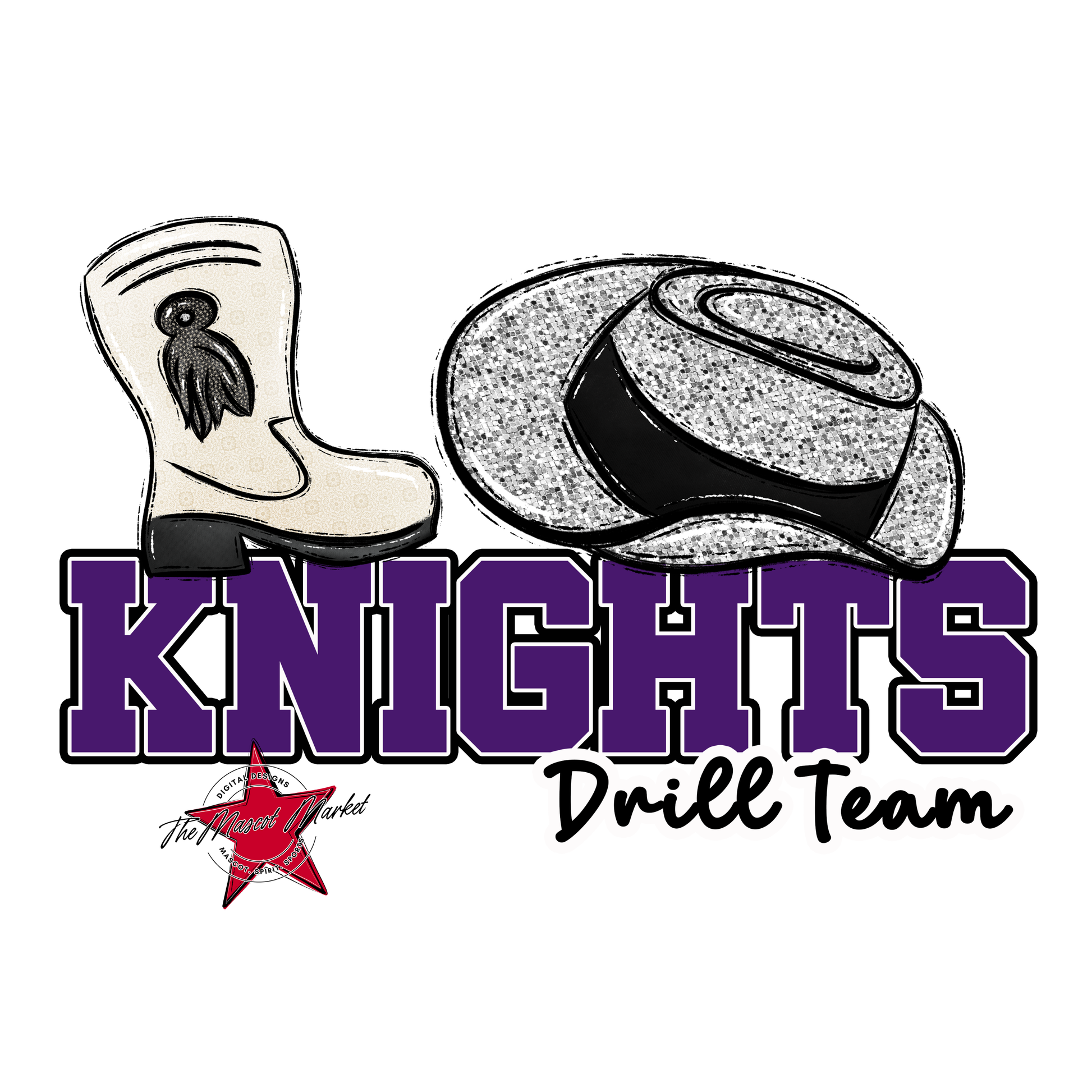 Knights Varsity Drillteam-Purple
