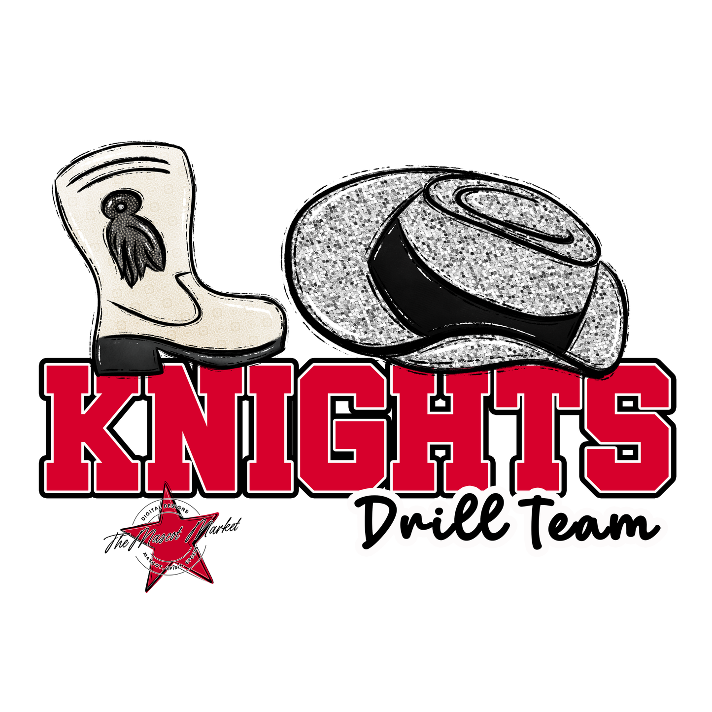 Knights Varsity Drillteam-Red