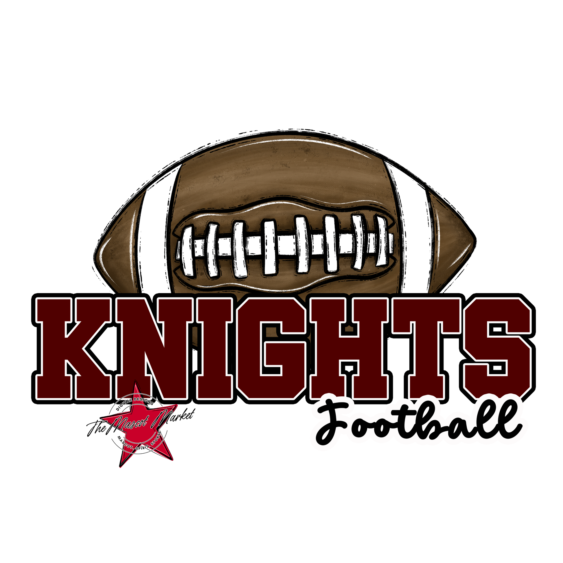Knights Varsity Football-Maroon