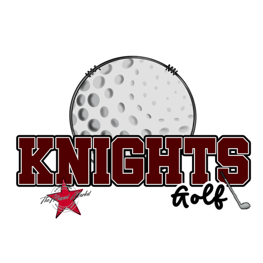 Knights Varsity Golf-Maroon