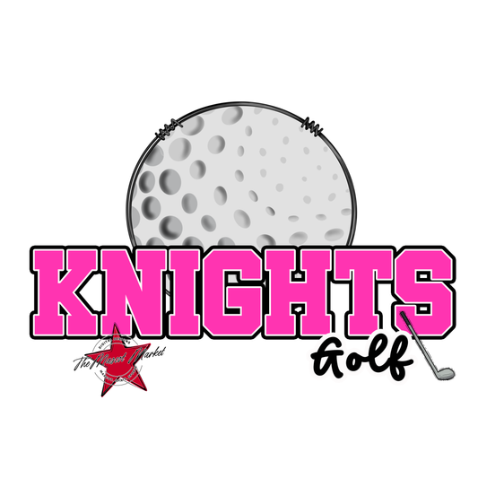 Knights Varsity Golf-Pink