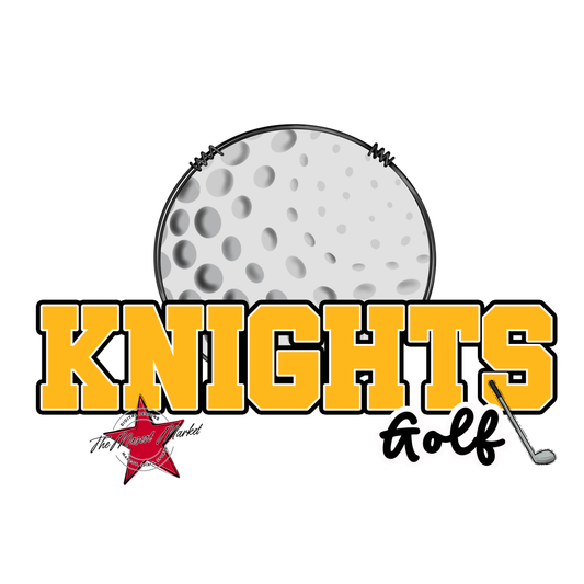 Knights Varsity Golf-Yellow