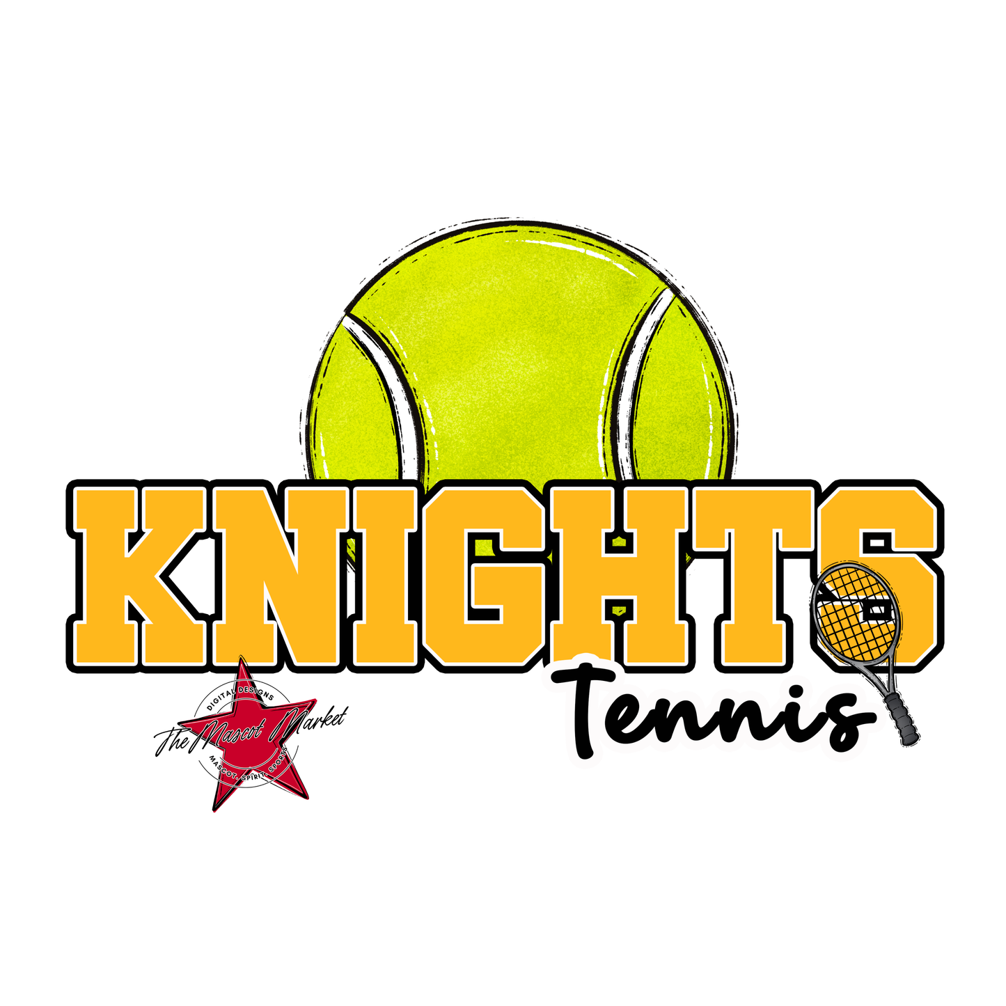 Knights Varsity Tennis-Yellow