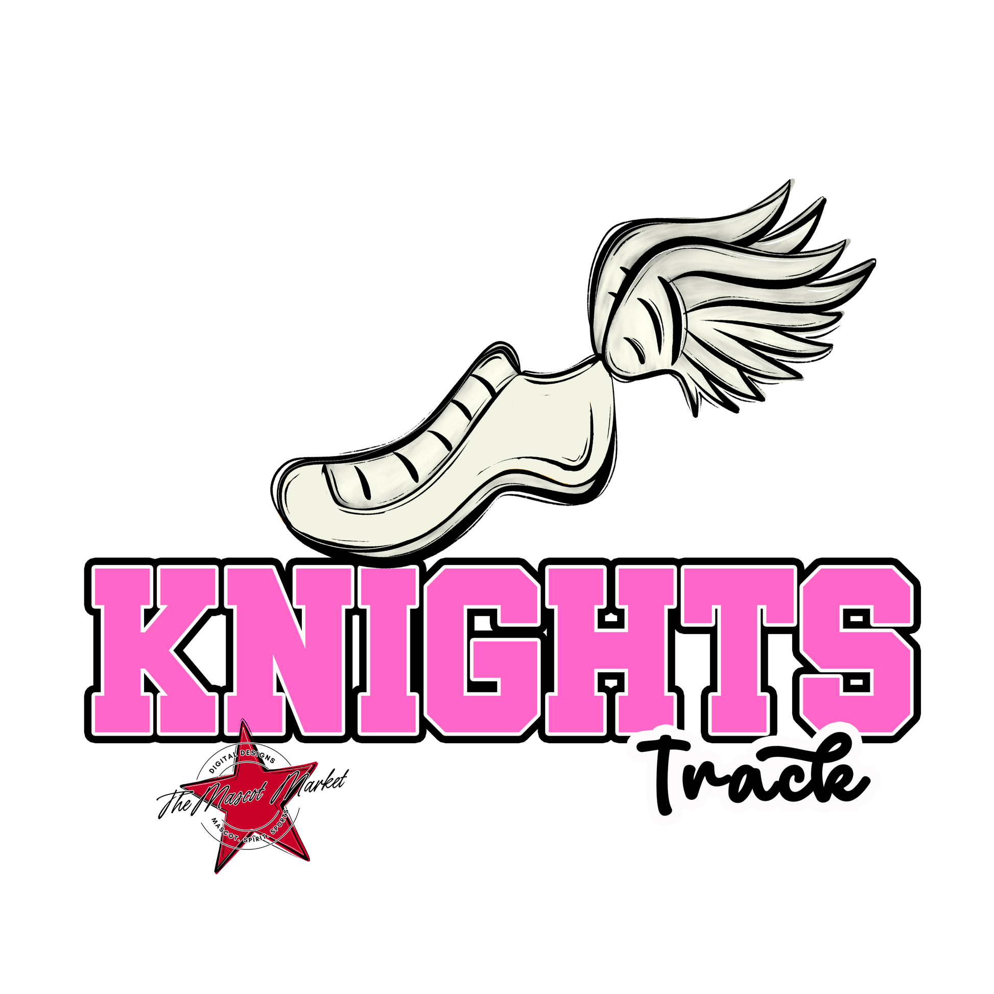 Knights Varsity Track-Baby Pink