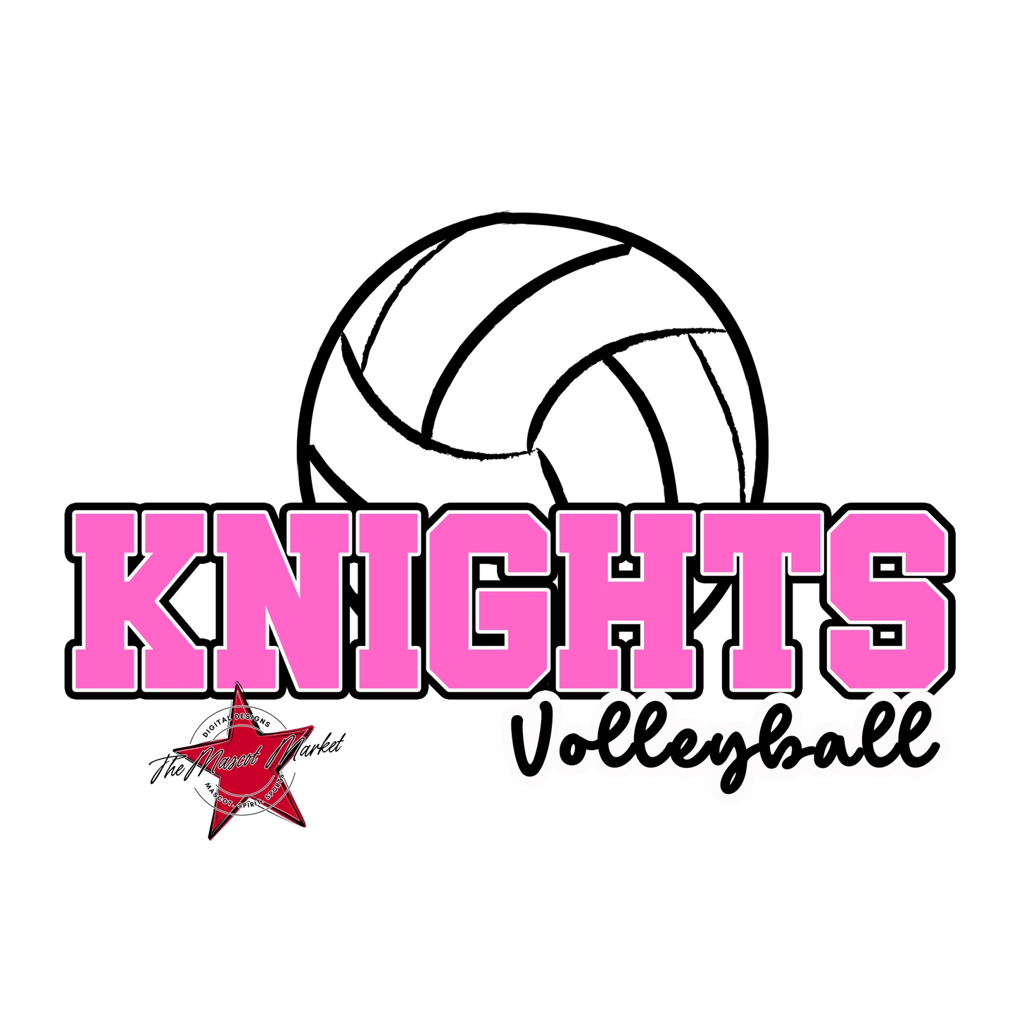Knights Varsity Volleyball-Baby Pink