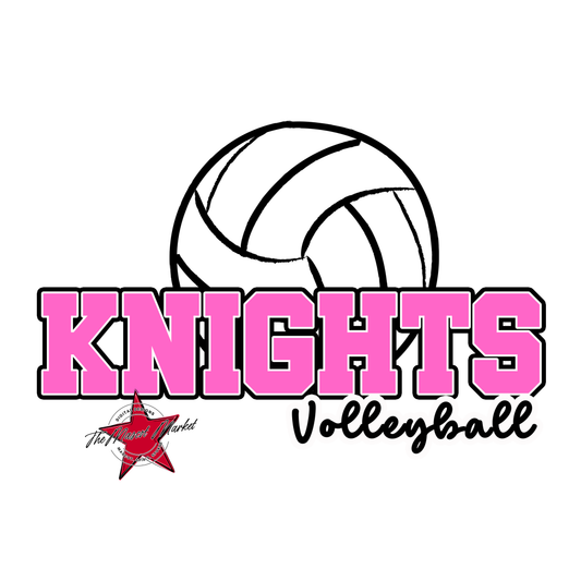 Knights Varsity Volleyball-Baby Pink