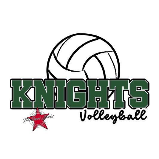 Knights Varsity Volleyball-Green