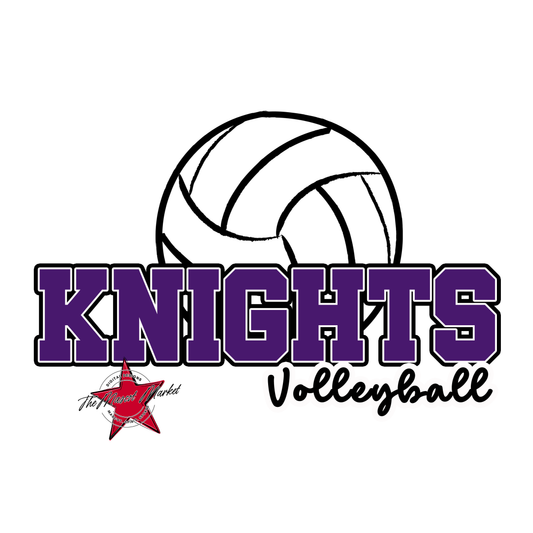 Knights Varsity Volleyball-Purple