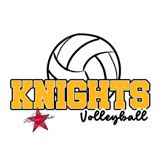 Knights Varsity Volleyball-Yellow