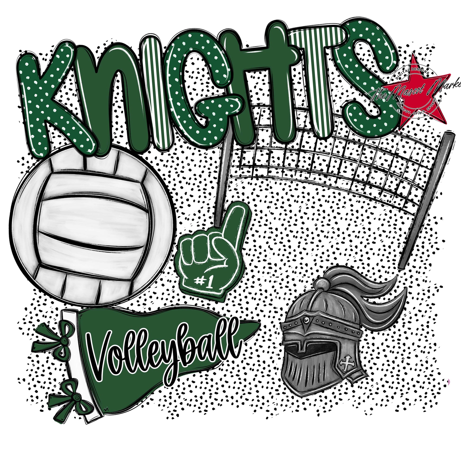 Knights Volleyball Spirit-Green