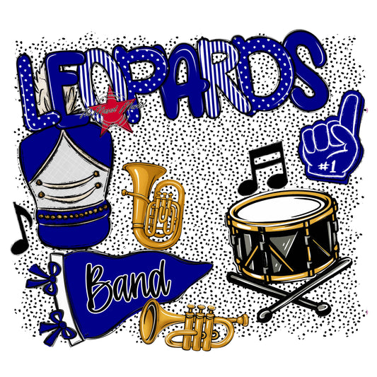 Leopards Band Spirit-Blue