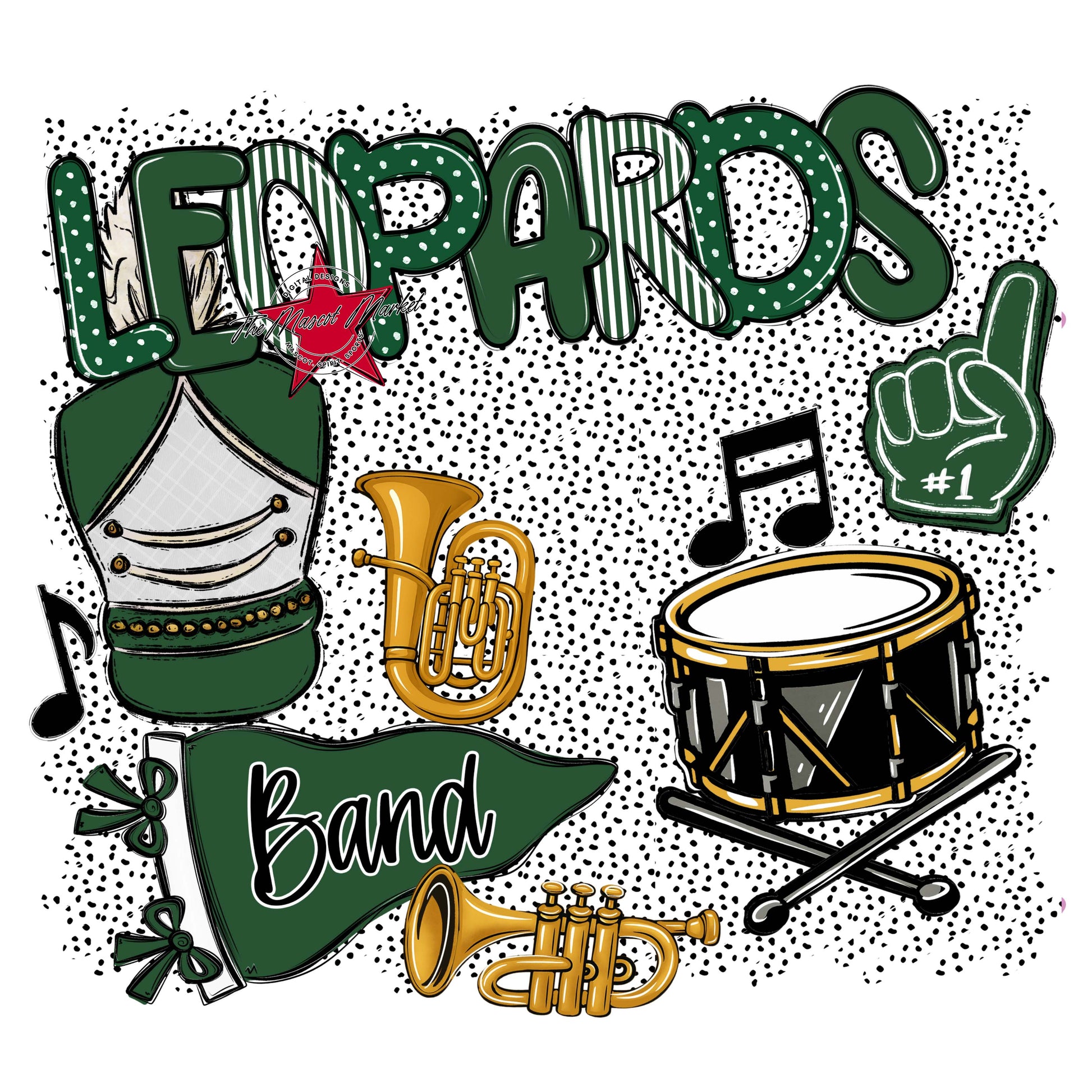 Leopards Band Spirit-Green