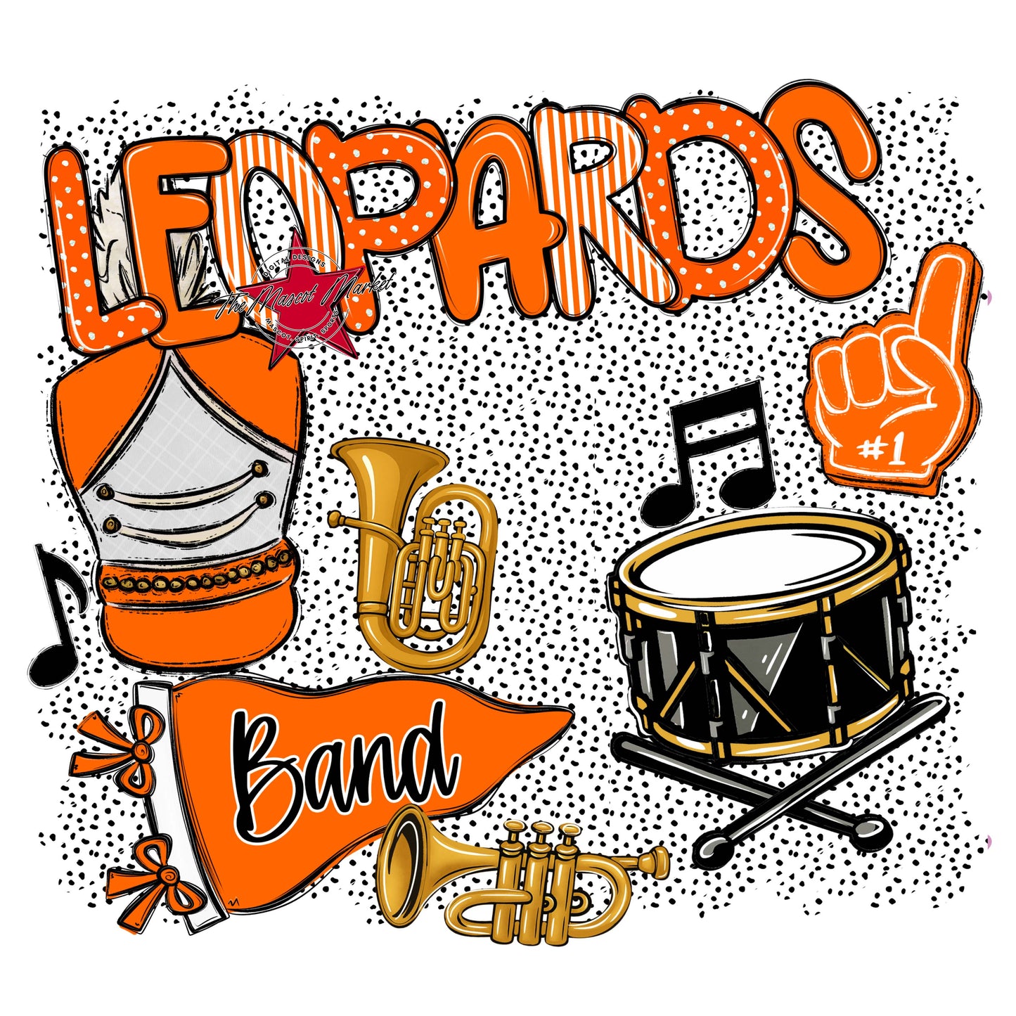 Leopards Band Spirit-Orange
