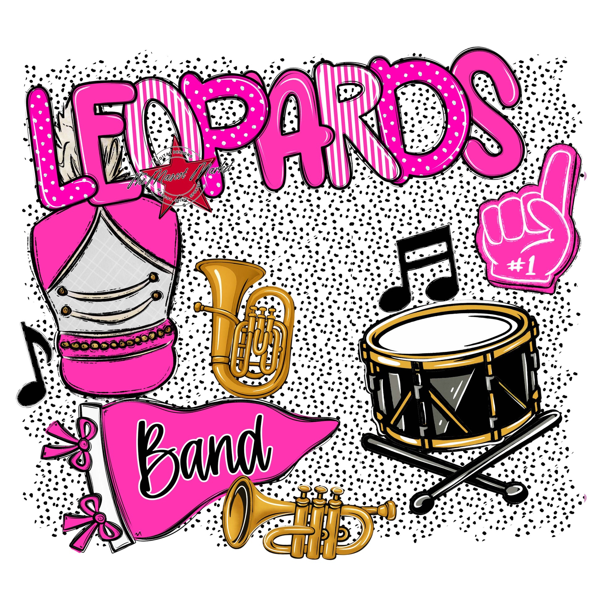 Leopards Band Spirit-Pink