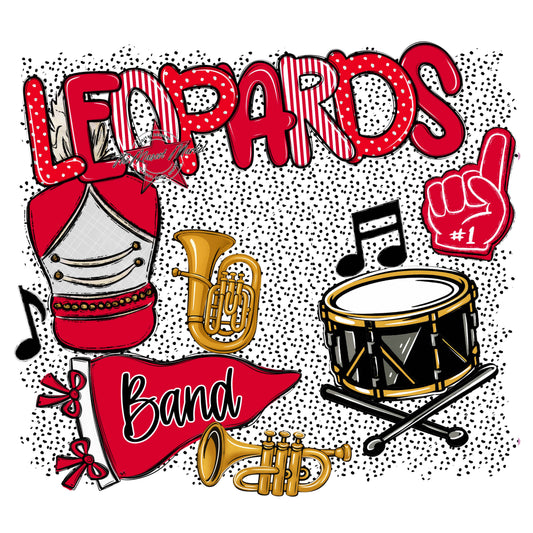 Leopards Band Spirit-Red