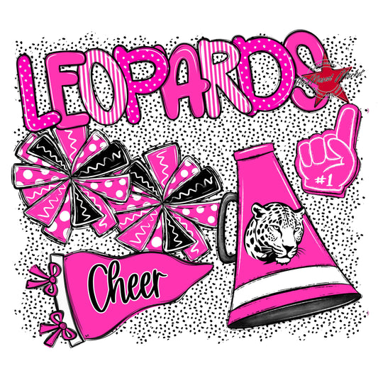 Leopards Cheer Spirit-Pink