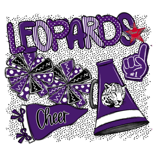 Leopards Cheer Spirit-Purple