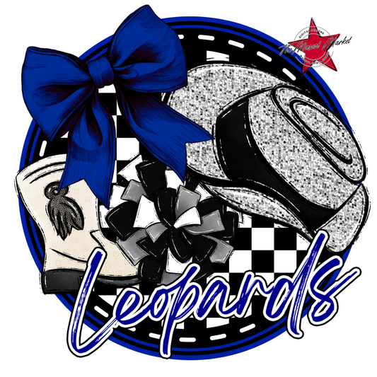 Leopards Circle Drillteam Design-Blue