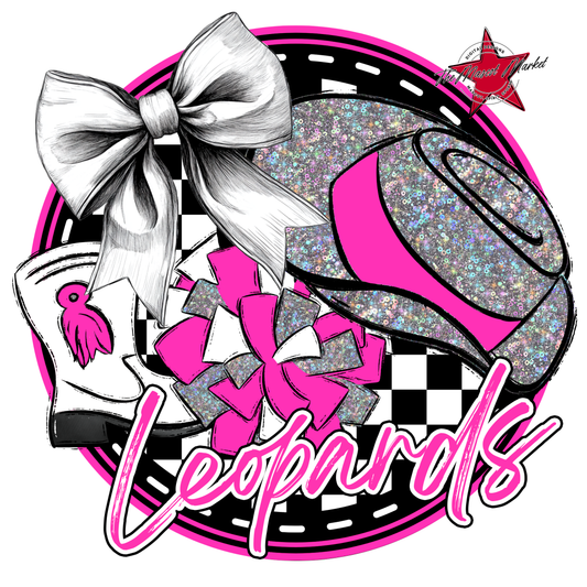 Leopards Circle Drillteam Design-Pink