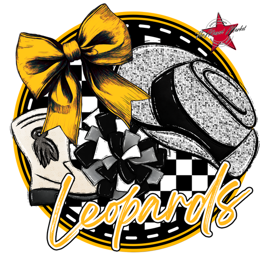 Leopards Circle Drillteam Design-Yellow