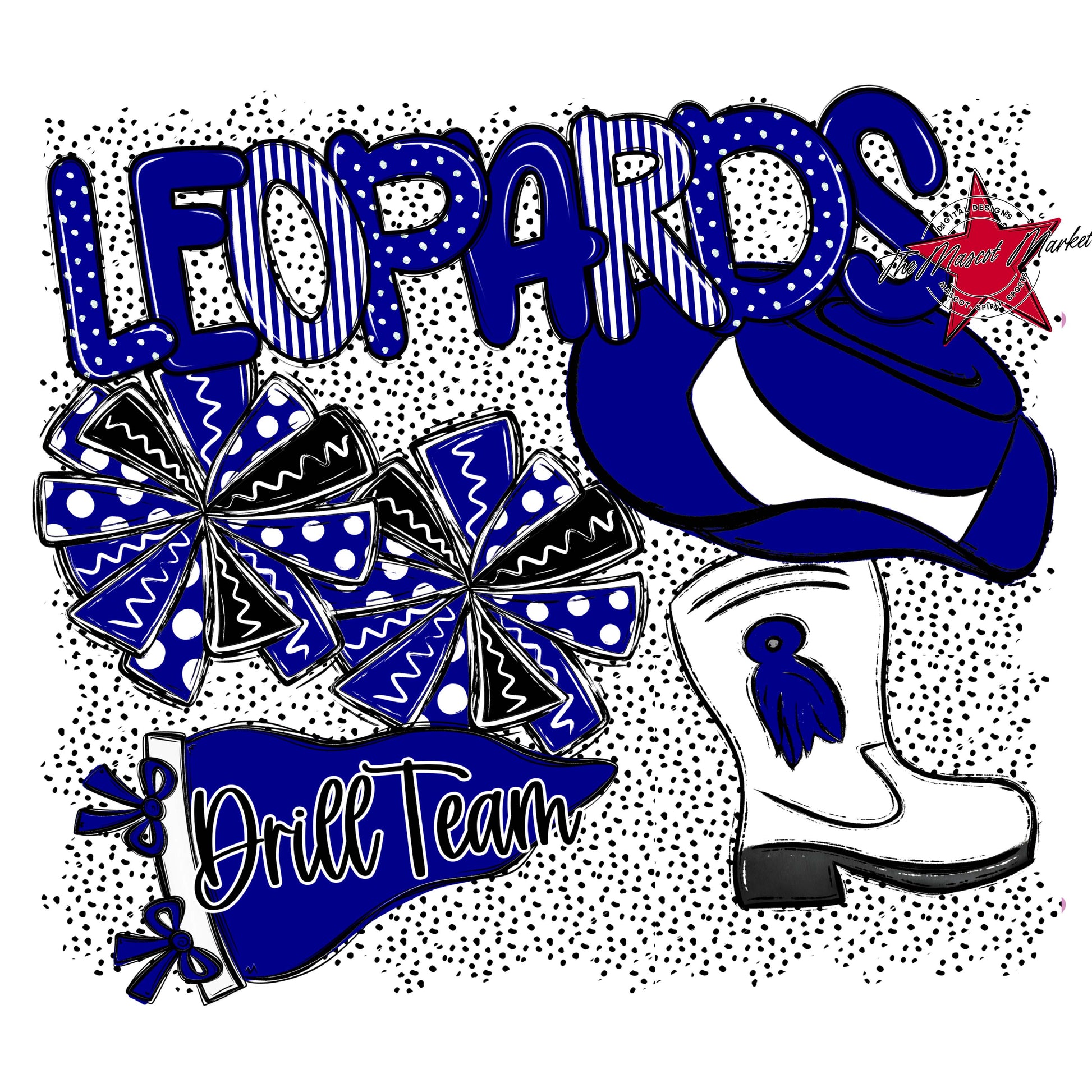 Leopards Drillteam Spirit-Blue