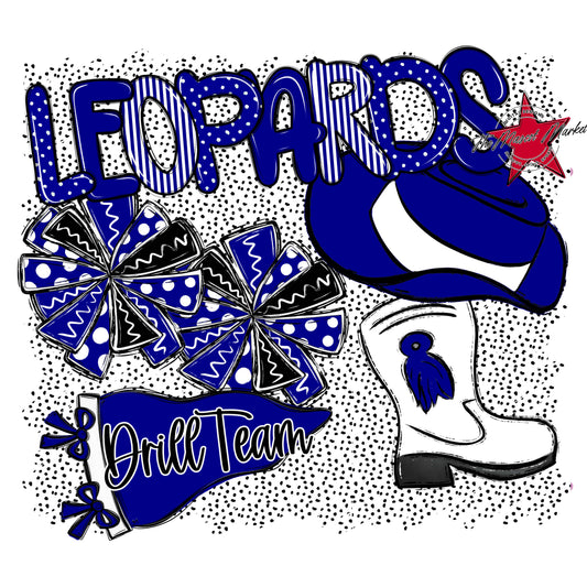Leopards Drillteam Spirit-Blue