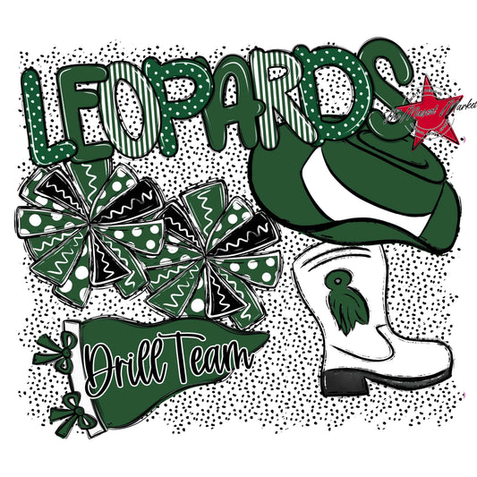 Leopards Drillteam Spirit-Green