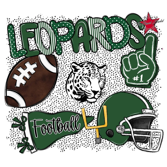 Leopards Football Spirit-Green
