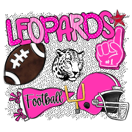 Leopards Football Spirit-Pink