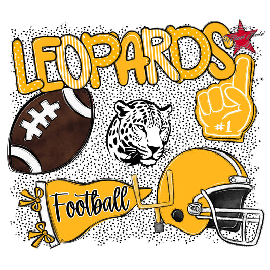 Leopards Football Spirit-Yellow