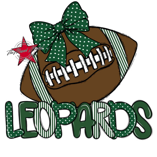 Leopards Football Spirit Design-Green