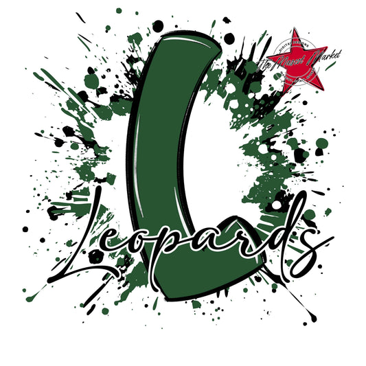 Leopards Mascot Splatter-Green