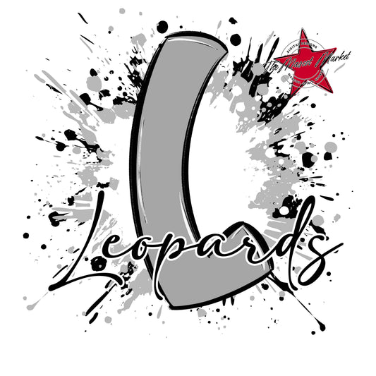Leopards Mascot Splatter-Grey